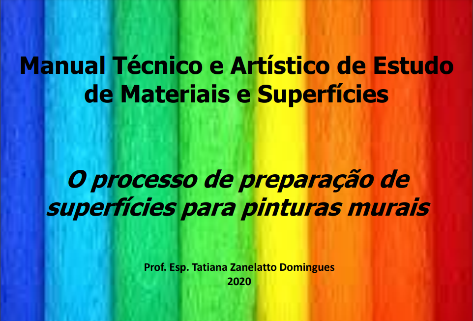 Manual Técnico e Artístico de Estudo de Materiais e Superfícies