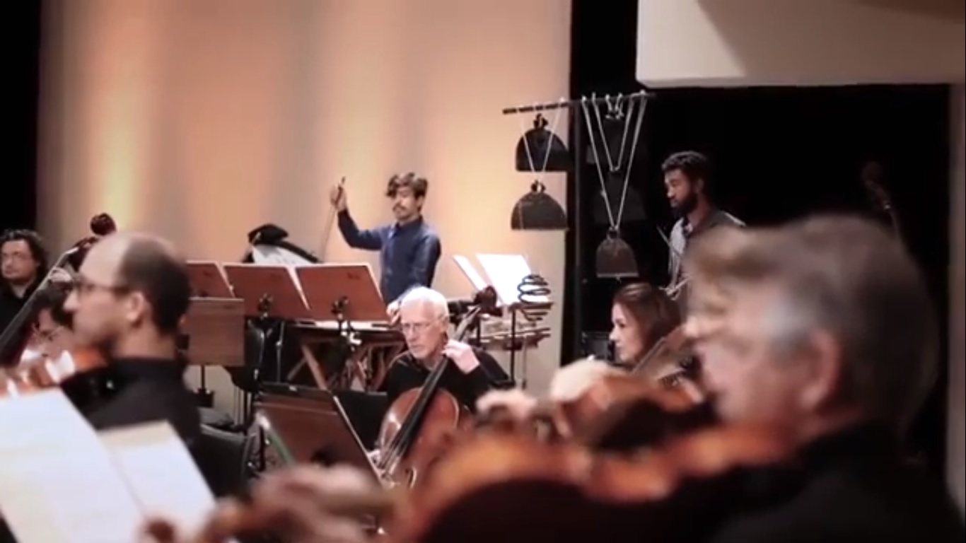 A música nova para percussão e orquestra!