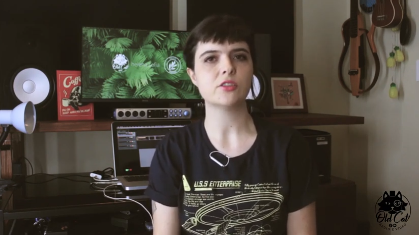 Gravando áudio em casa - Estúdio Old Cat