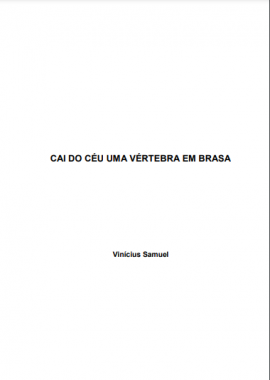 Cai do céu uma vértebra em brasa