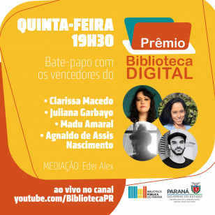 Bate-papo com os vencedores do Prêmio Biblioteca Digital 2021